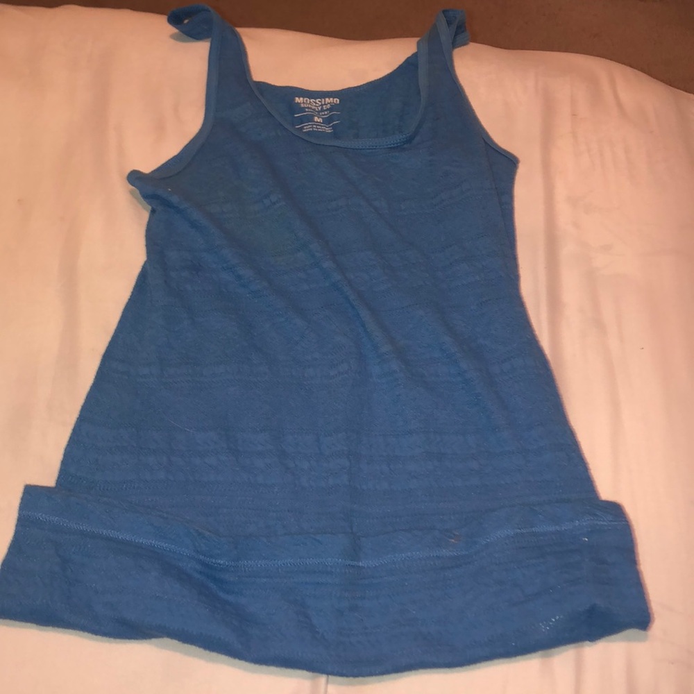 Blue detailed tank top